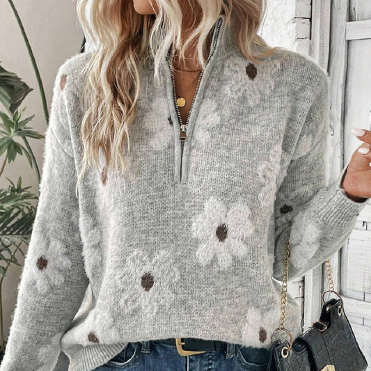 Women's Off-Shoulder Fashion Sweater Chic Comfort Cotton 1