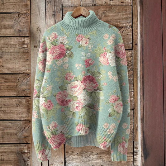 Women's High Neck Casual Top Warm Fabric for Winter Comfort 1