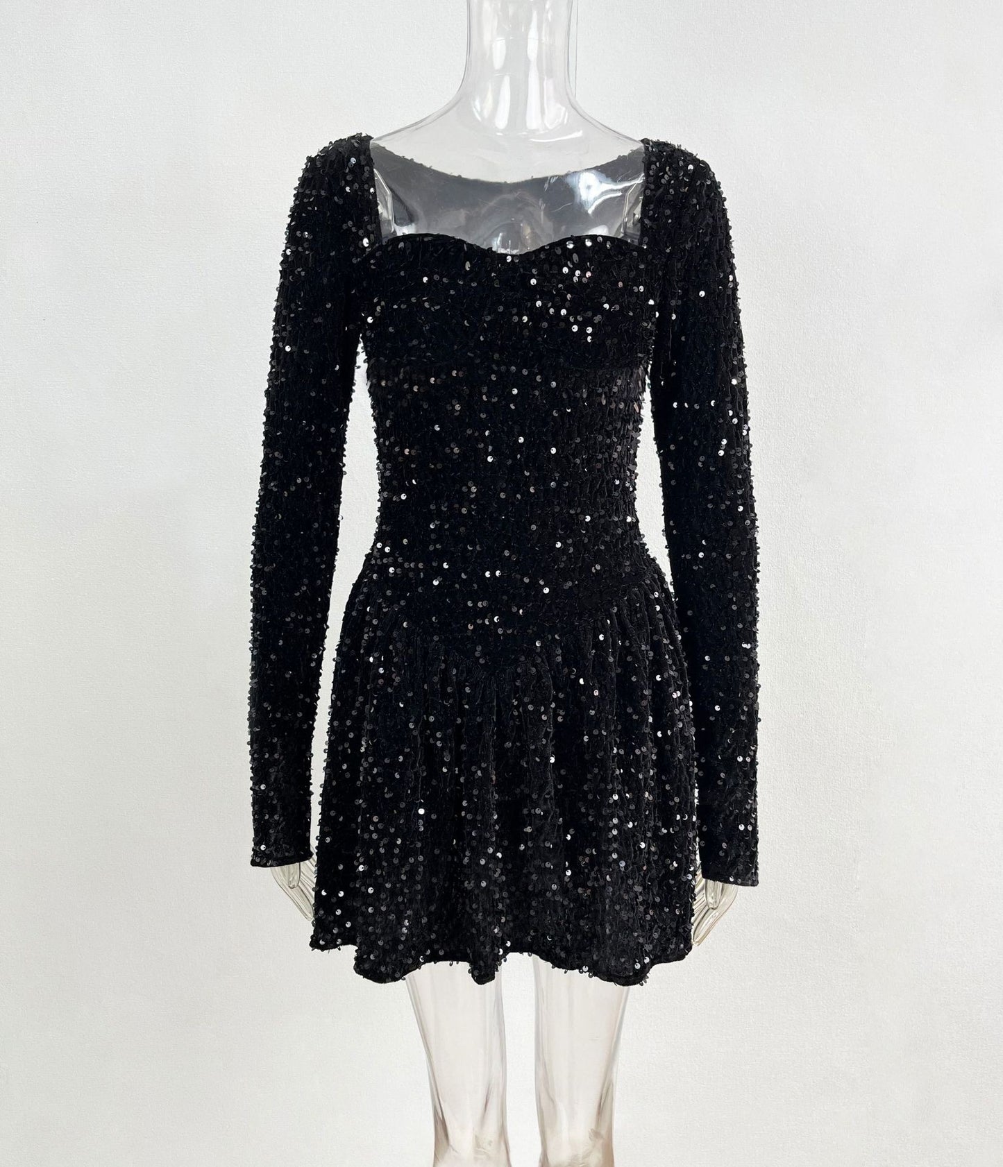 Women's Elegant Sequin Jumpsuit Skirt Stylish Comfort 5