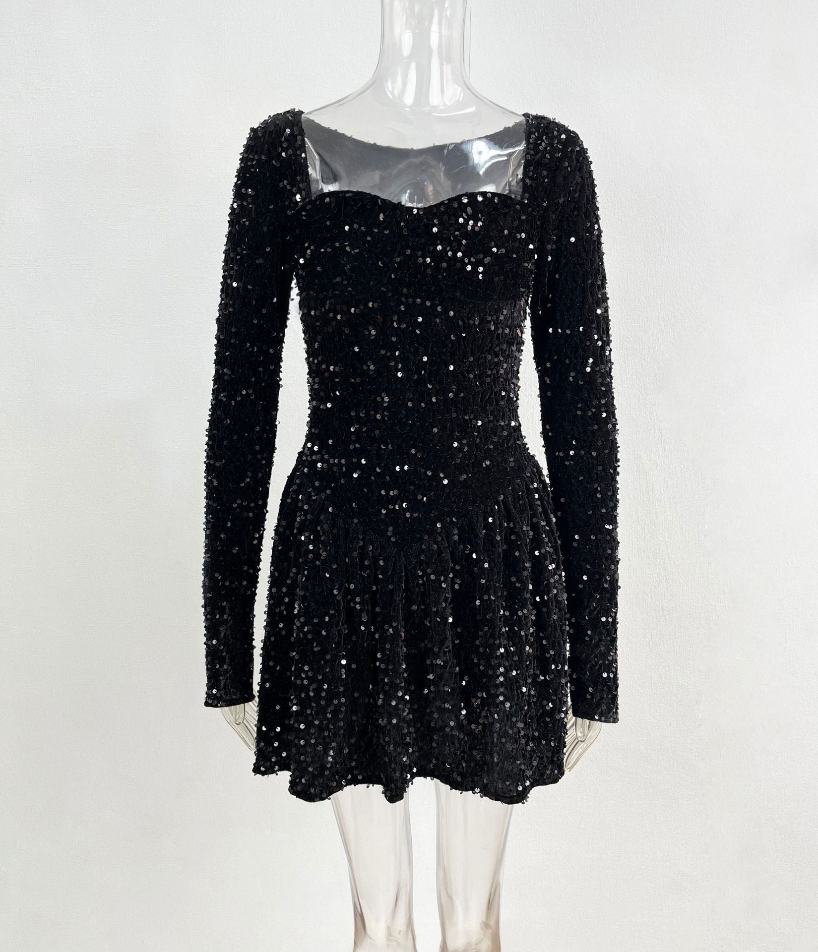 Women's Elegant Sequin Jumpsuit Skirt Stylish Comfort 5