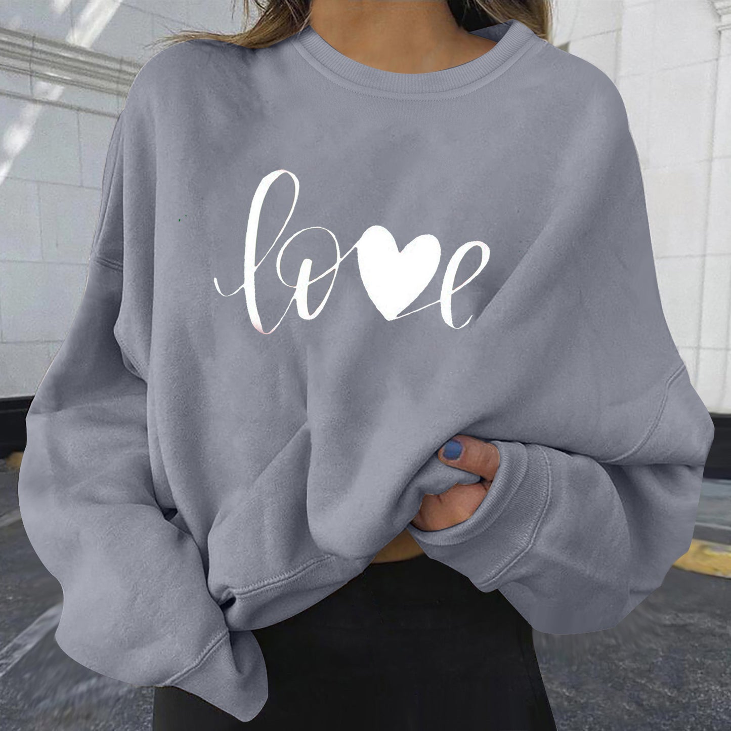 Women's Cozy Oversized Sweater Casual Knit Soft Fabric 5