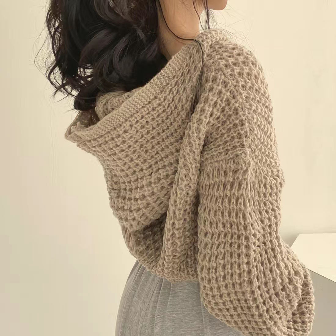 Women's Comfortable Oversized Knit Cardigan Soft Fabric 6