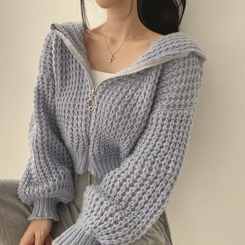 Women's Comfortable Oversized Knit Cardigan Soft Fabric 7