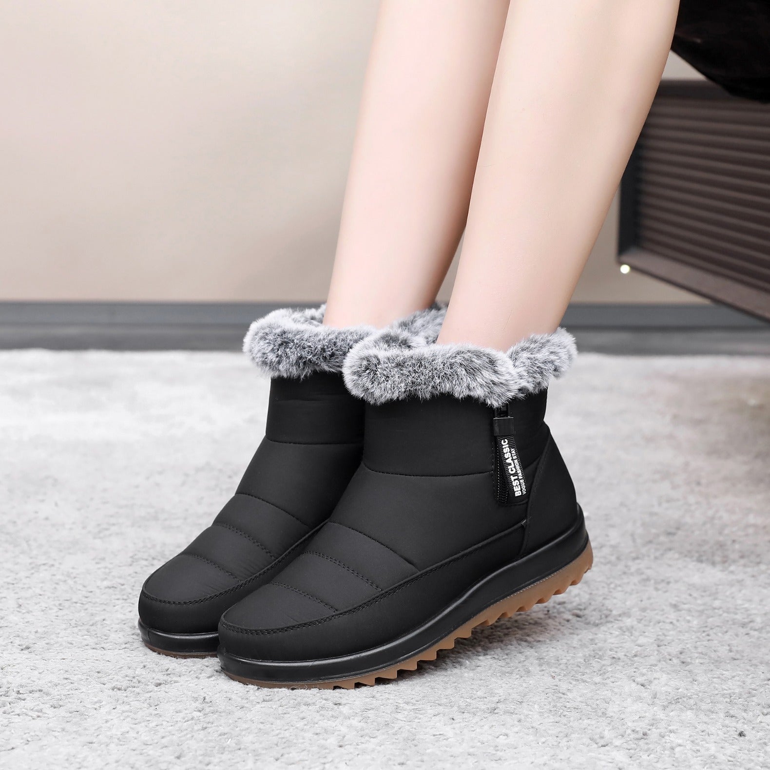 Women's Waterproof Ankle Boots Non-Slip Comfort and Style 5