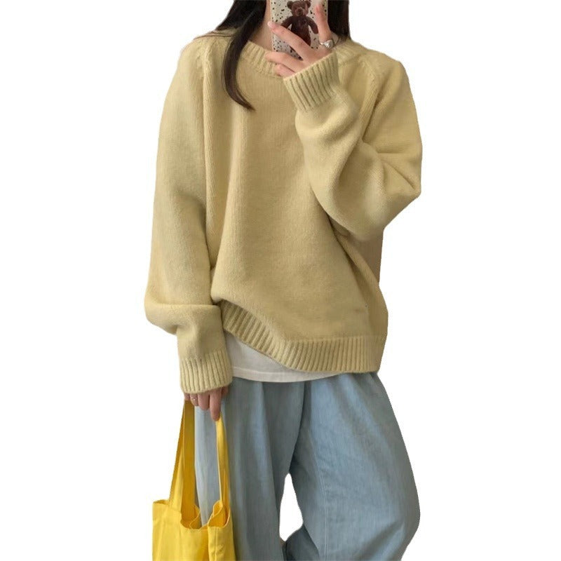 Women's Korean Style Knitted Top Elegant and Comfortable 5
