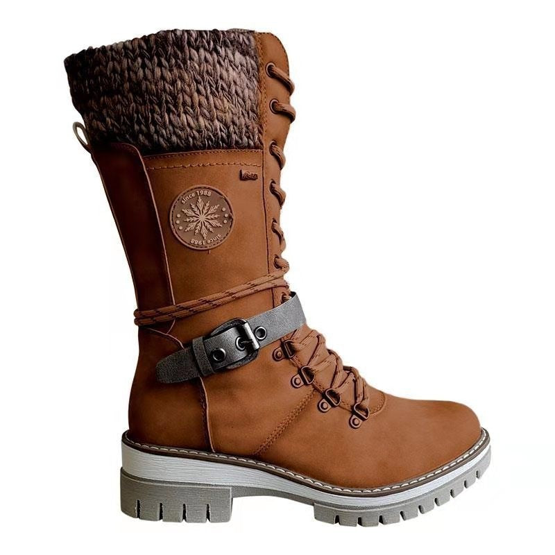 Women's Elegant High Heel Winter Boots for Plus Sizes 10