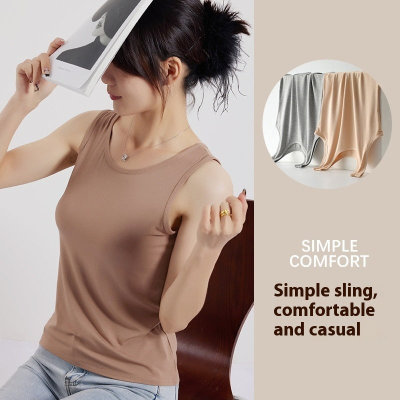Women's Casual Sleeveless Modal Vest Comfortable Lightweight 3