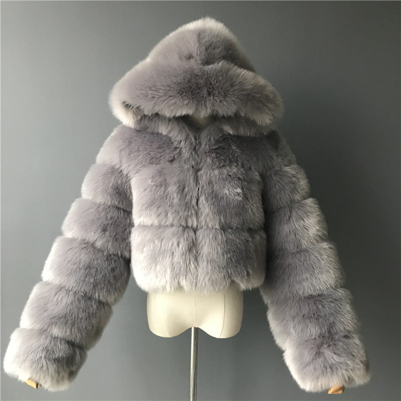 Women's Faux Fur Coat Stylish Winter Outerwear 7