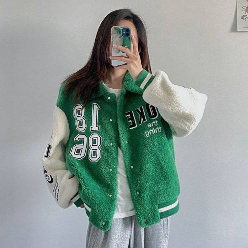 Women's Casual Loose Fluffy Jacket Polyester for Everyday Wear 8