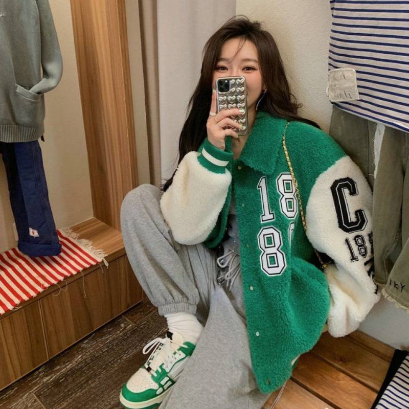 Women's Casual Loose Fluffy Jacket Polyester for Everyday Wear 5