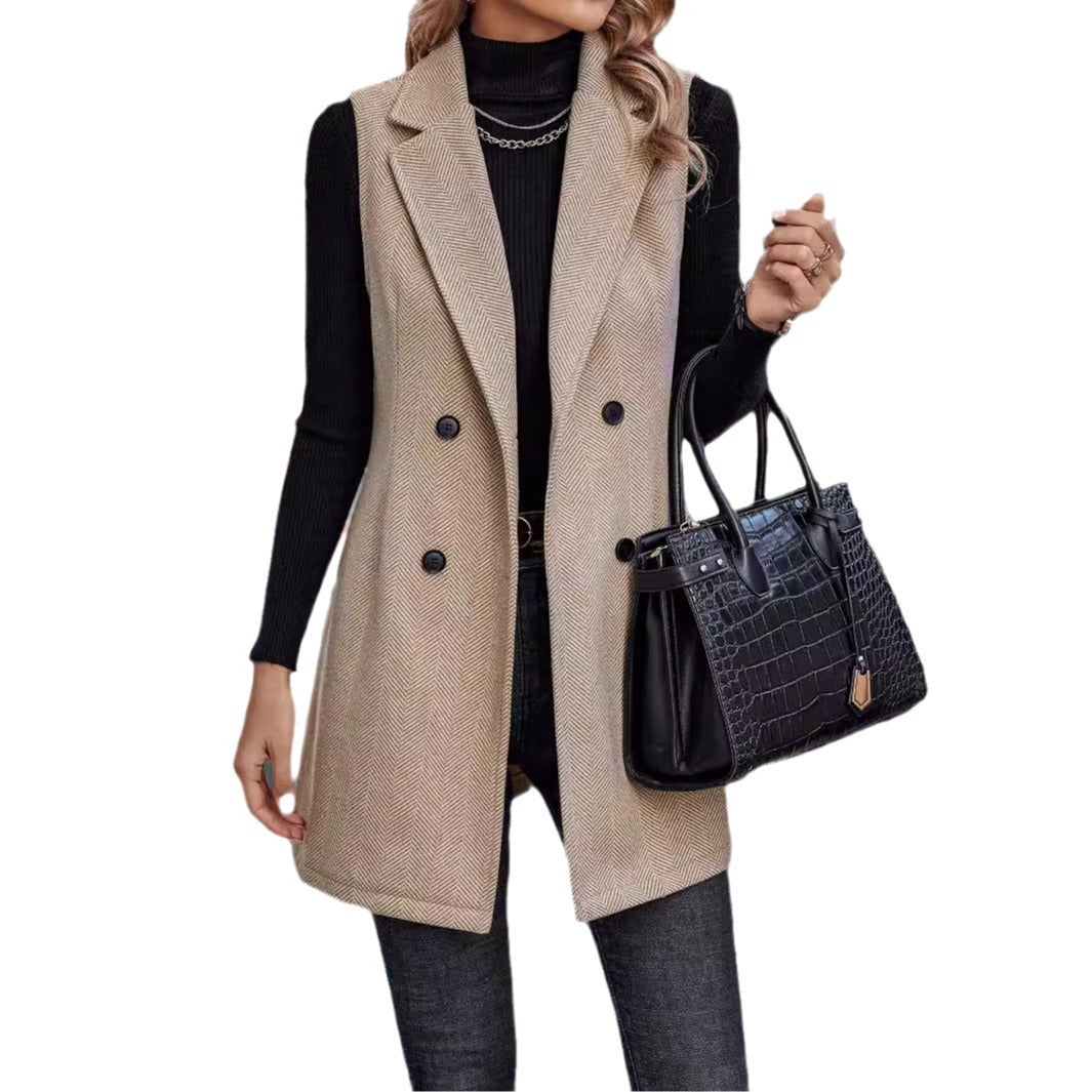 Women's Slim Fit Chevron Cardigan Dress Formal Polyester 7