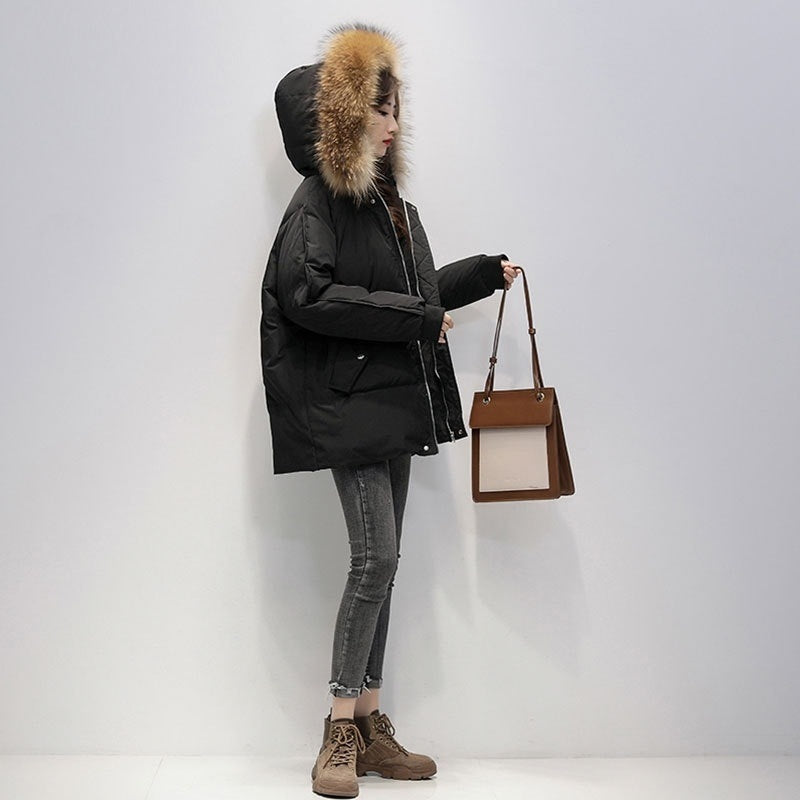 Women's Urban Style Down Padded Jacket Cotton 6