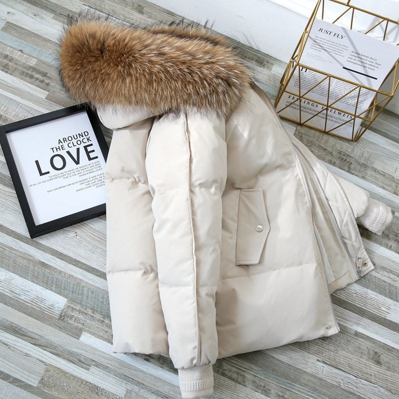 Women's Urban Style Down Padded Jacket Cotton 5