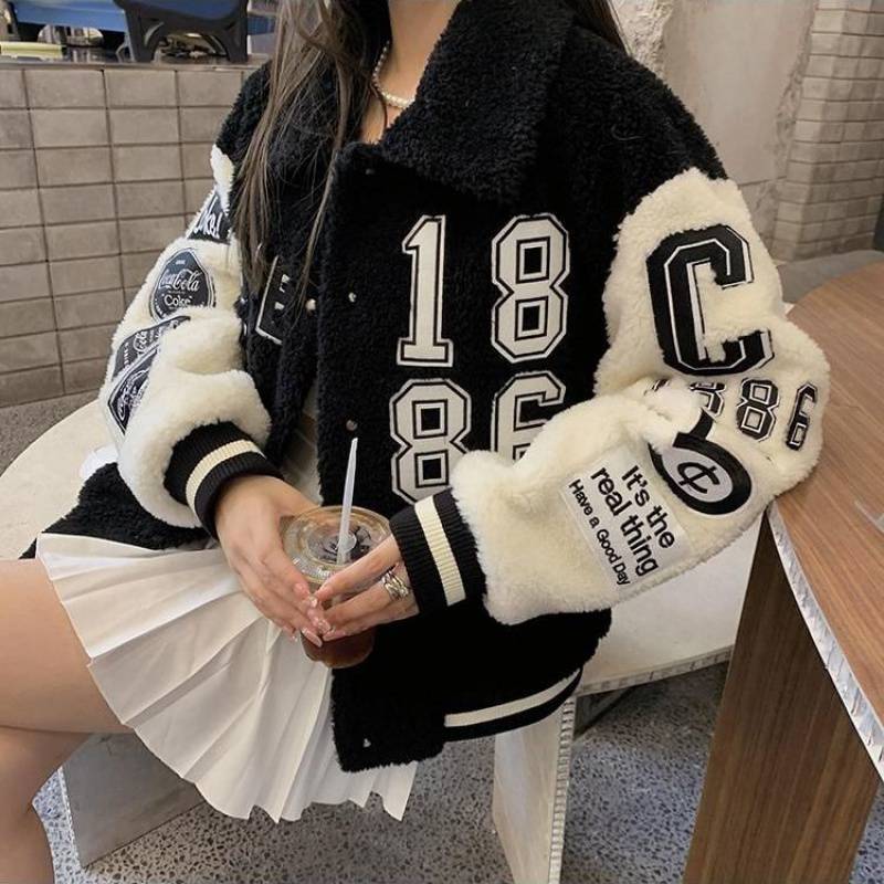 Women's Casual Loose Fluffy Jacket Polyester for Everyday Wear 4