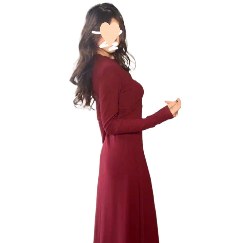 Women's Elegant A-Line Dress Slimming Polyester Long Sleeve 2