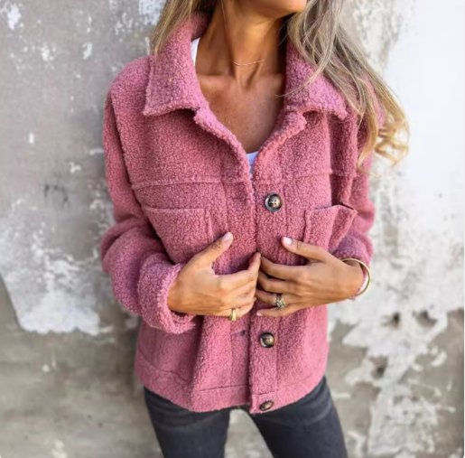 Women's Winter Coat Wool Blend Elegant Plush Design for Comfort 2