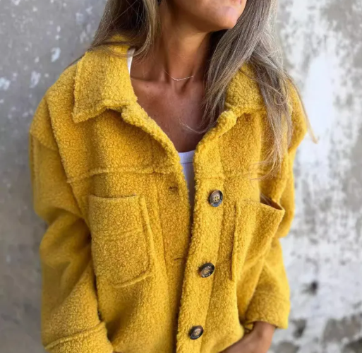 Women's Winter Coat Wool Blend Elegant Plush Design for Comfort 3