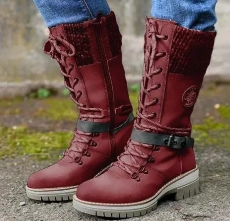 Women's Elegant High Heel Winter Boots for Plus Sizes 3