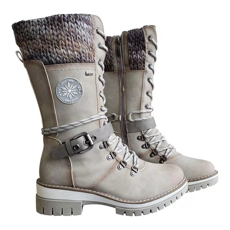 Women's Elegant High Heel Winter Boots for Plus Sizes 15