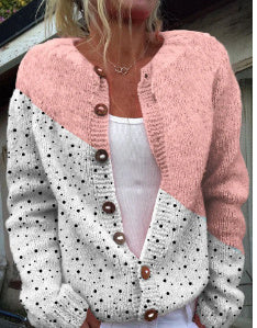 Women's 3D Printed Cardigan Sweater Knit Comfortable Modern Design 16