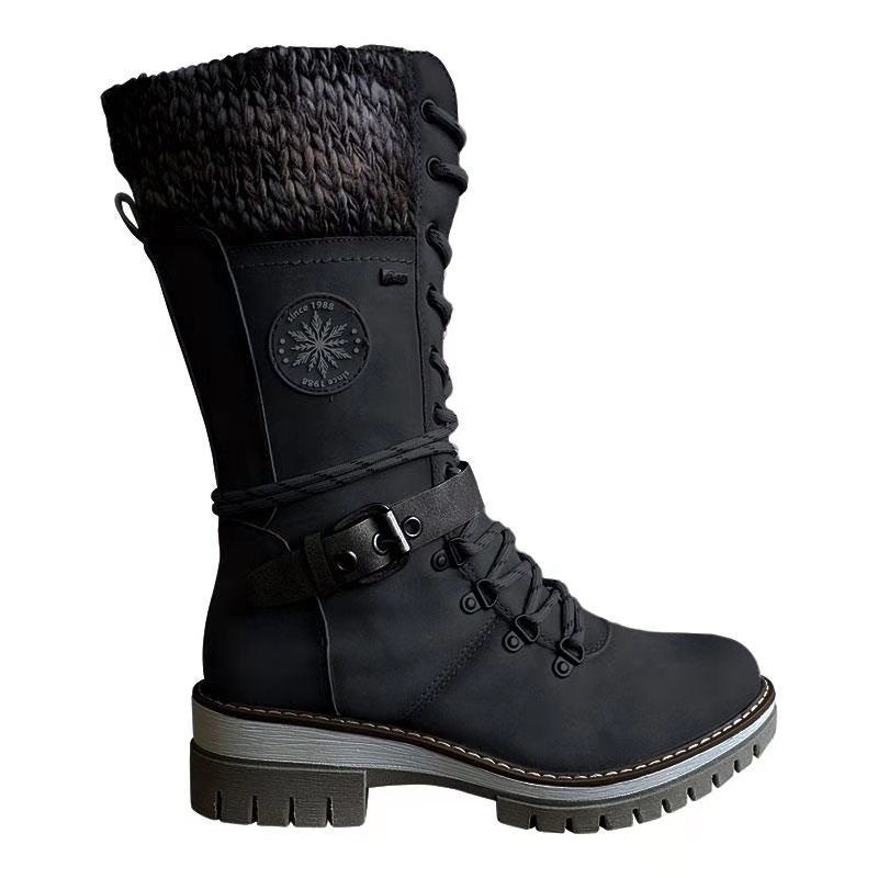 Women's Elegant High Heel Winter Boots for Plus Sizes 4