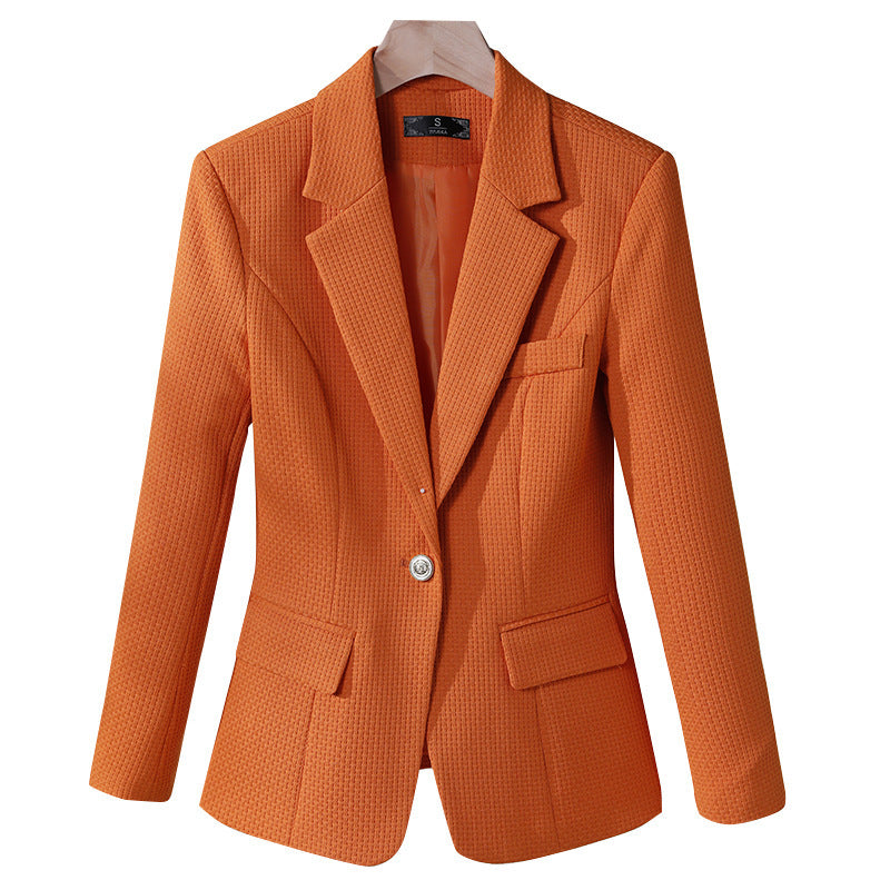 Women's Casual Suit Jacket with Collar for Commuting in Polyester 3