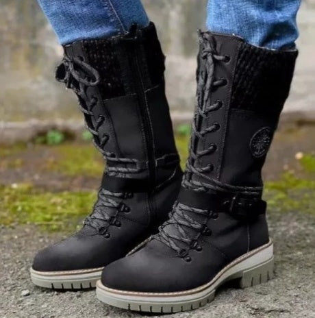 Women's Elegant High Heel Winter Boots for Plus Sizes 5