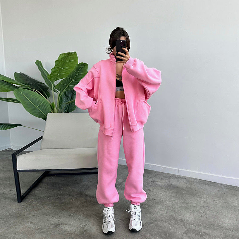 Women's Jogging Set Comfortable Cotton Blend Sweat Suit for Active Lifestyle 8