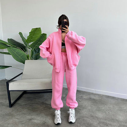 Women's Jogging Set Comfortable Cotton Blend Sweat Suit for Active Lifestyle 8