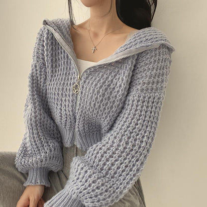 Women's Comfortable Oversized Knit Cardigan Soft Fabric 7