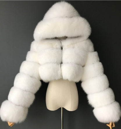 Women's Faux Fur Coat Stylish Winter Outerwear 1
