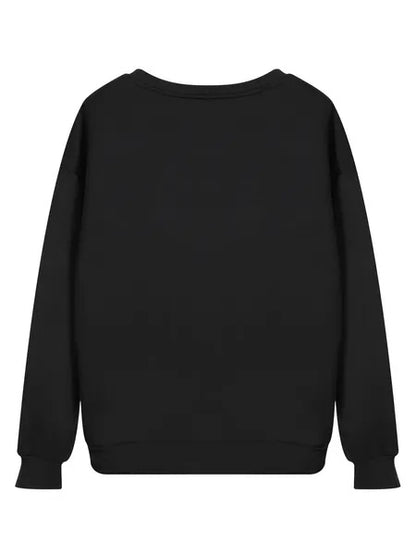 Women's Casual Pullover Sweater with American Football Print Cotton 5
