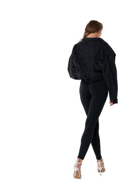 Women's Trendy Loose Fit Denim Jacket Casual Style 2
