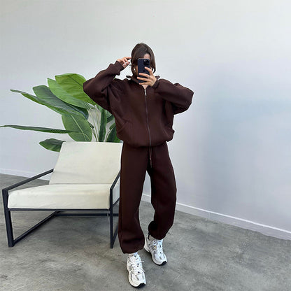 Women's Jogging Set Comfortable Cotton Blend Sweat Suit for Active Lifestyle 1