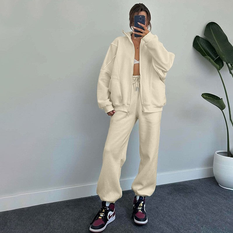 Women's Jogging Set Comfortable Cotton Blend Sweat Suit for Active Lifestyle 5