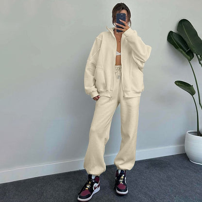 Women's Jogging Set Comfortable Cotton Blend Sweat Suit for Active Lifestyle 5