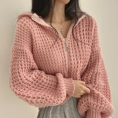 Women's Comfortable Oversized Knit Cardigan Soft Fabric 3