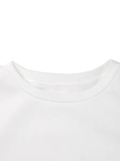 Women's Casual Pullover Sweater with American Football Print Cotton 3