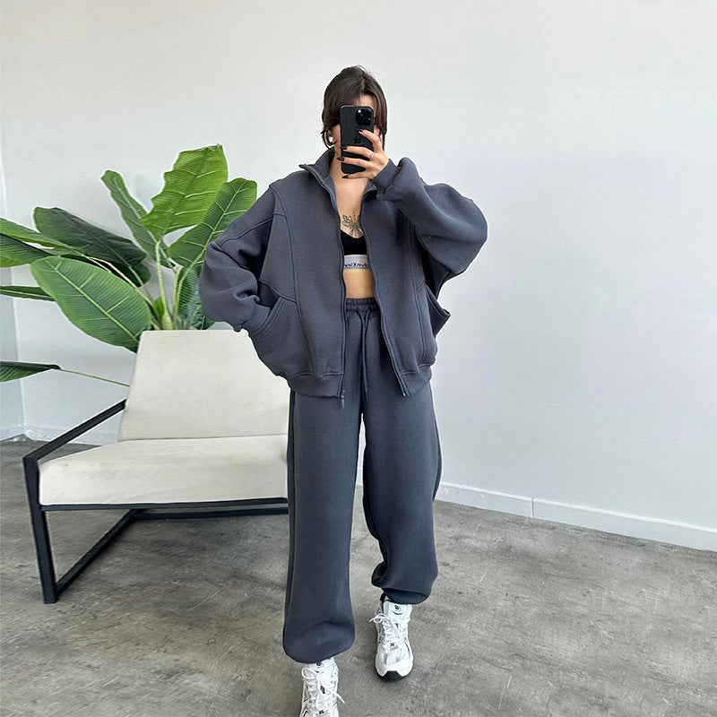 Women's Jogging Set Comfortable Cotton Blend Sweat Suit for Active Lifestyle 7